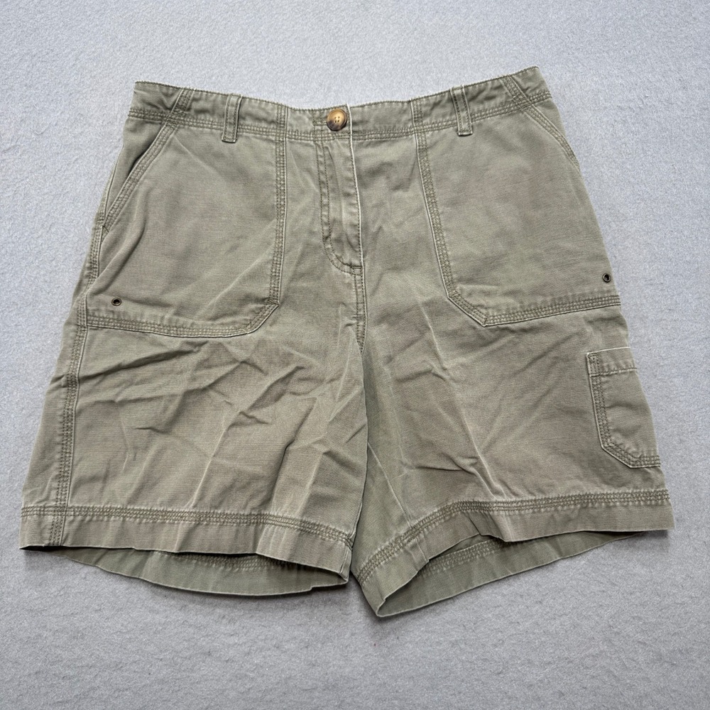 Northern Reflections Cargo Shorts Women's Medium Olive Green Cotton Hunting